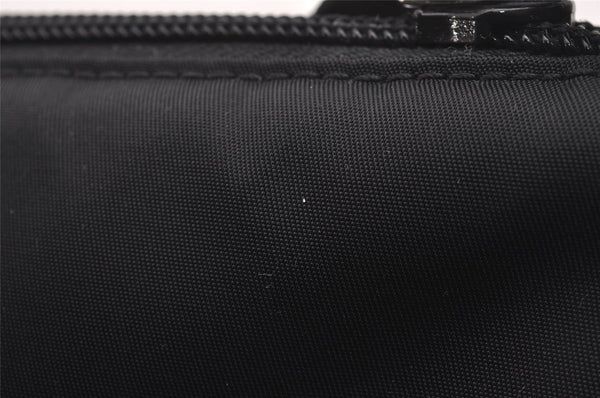 Authentic PRADA Vintage Nylon Tessuto Hand Bag Pouch Purse Black 1844I