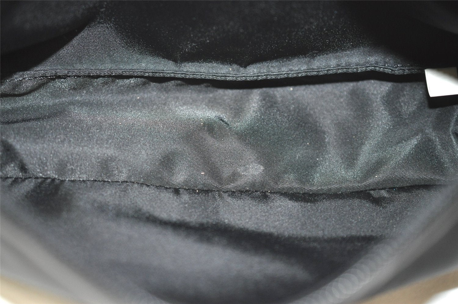 Authentic PRADA Vintage Nylon Tessuto Hand Bag Pouch Purse Black 1844I
