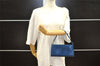 Authentic Louis Vuitton Epi Pochette Accessoires Pouch Blue M52945 LV 1845I