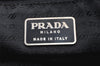 Authentic PRADA Vintage Nylon Tessuto Leather Drawstring Backpack Black 1846I