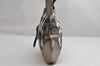 Authentic BURBERRY Check Shoulder Tote Bag Canvas Leather Gray 1847K