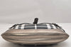 Authentic BURBERRY Check Shoulder Tote Bag Canvas Leather Gray 1847K