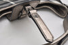 Authentic BURBERRY Check Shoulder Tote Bag Canvas Leather Gray 1847K