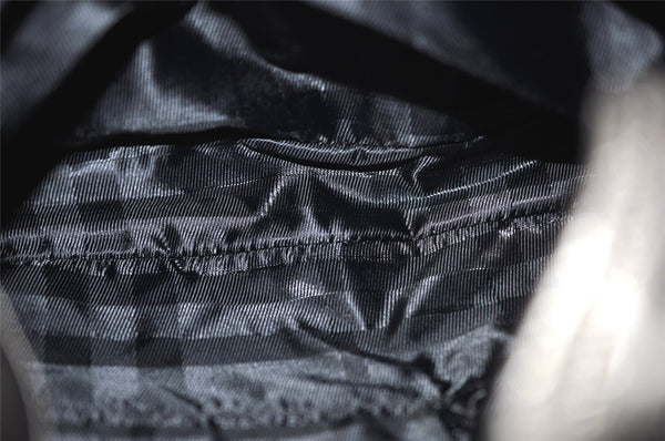 Authentic BURBERRY Check Shoulder Tote Bag Canvas Leather Gray 1847K