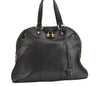 Authentic YVES SAINT LAURENT Muse Tote Hand Bag Leather 153959 Black 1848K