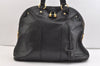 Authentic YVES SAINT LAURENT Muse Tote Hand Bag Leather 153959 Black 1848K