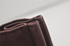 Authentic HERMES Fourre Tout PM Vintage Hand Tote Bag Canvas Wine Red 1849I