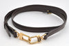 Authentic Louis Vuitton Leather Shoulder Strap Brown 40.6-47.4" LV 1849K