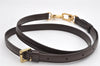 Authentic Louis Vuitton Leather Shoulder Strap Brown 40.6-47.4" LV 1849K