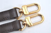 Authentic Louis Vuitton Leather Shoulder Strap Brown 40.6-47.4" LV 1849K