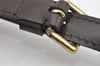 Authentic Louis Vuitton Leather Shoulder Strap Brown 40.6-47.4" LV 1849K