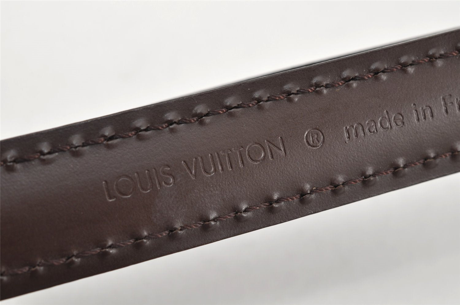 Authentic Louis Vuitton Leather Shoulder Strap Brown 40.6-47.4