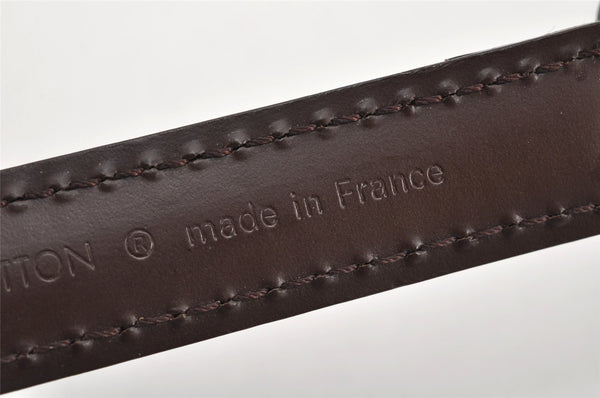 Authentic Louis Vuitton Leather Shoulder Strap Brown 40.6-47.4" LV 1849K