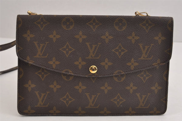 Auth Louis Vuitton Monogram Pochette Double Rabat Shoulder Bag M51815 LV 1850J