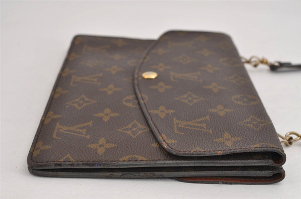 Auth Louis Vuitton Monogram Pochette Double Rabat Shoulder Bag M51815 LV 1850J