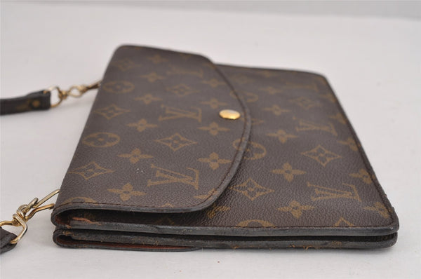 Auth Louis Vuitton Monogram Pochette Double Rabat Shoulder Bag M51815 LV 1850J
