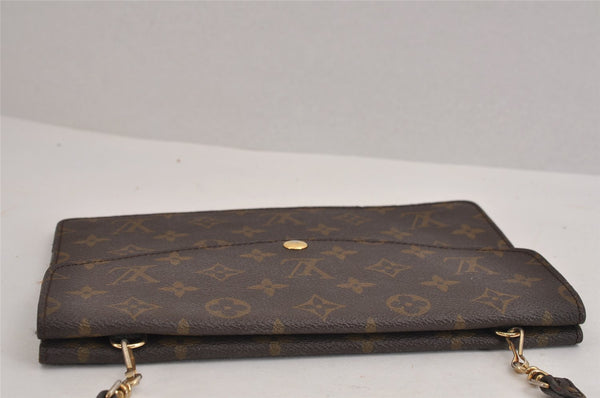 Auth Louis Vuitton Monogram Pochette Double Rabat Shoulder Bag M51815 LV 1850J