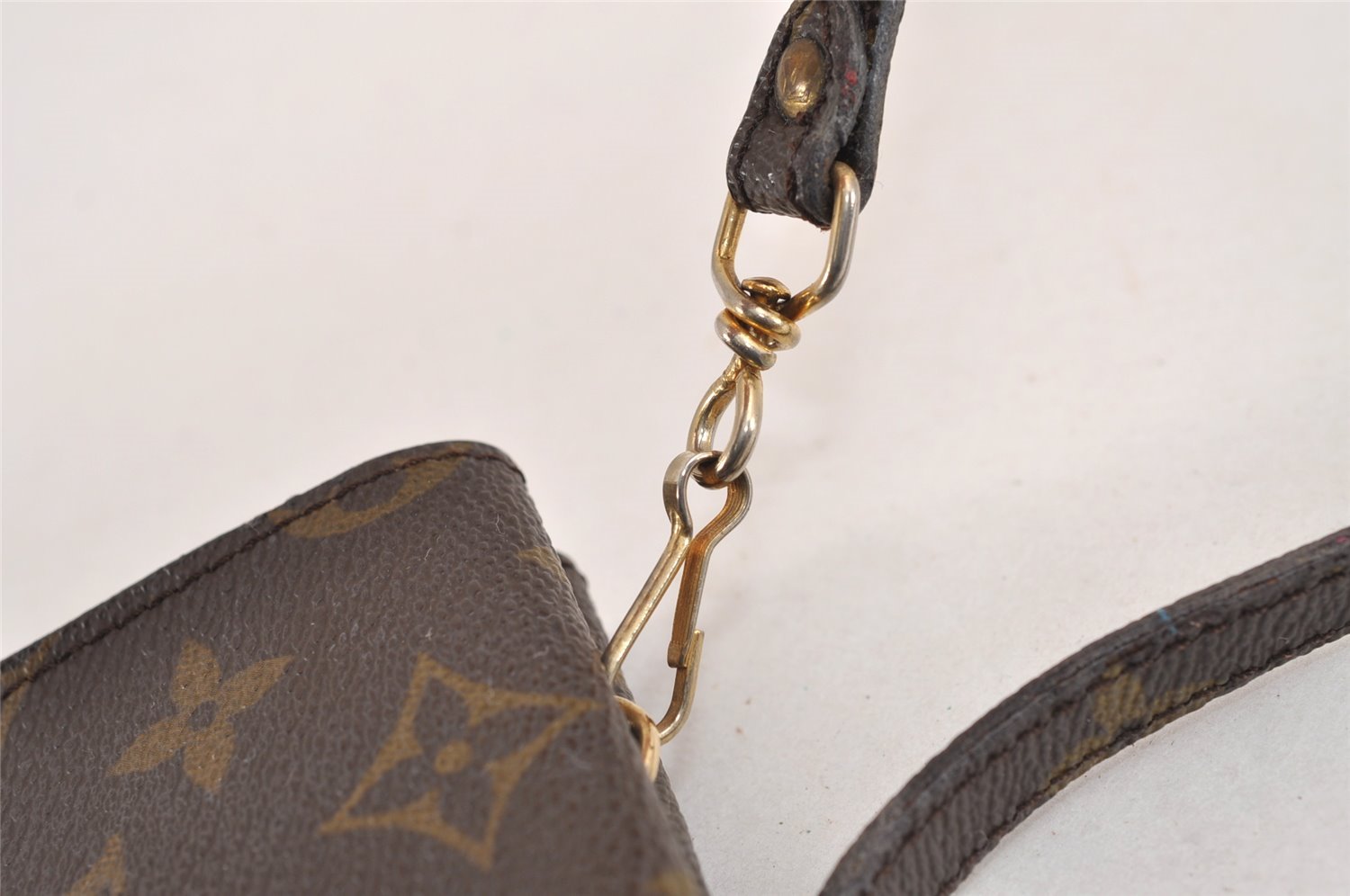 Auth Louis Vuitton Monogram Pochette Double Rabat Shoulder Bag M51815 LV 1850J
