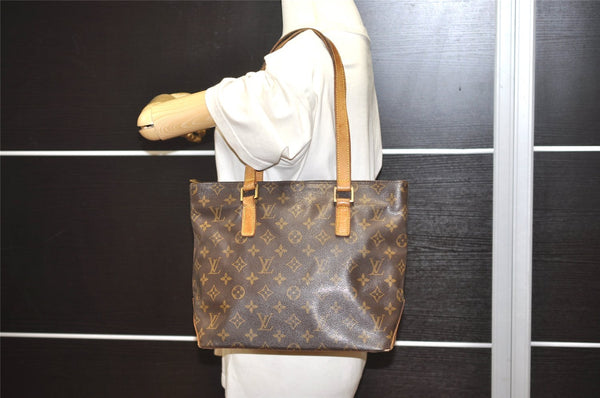 Authentic Louis Vuitton Monogram Cabas Piano Shoulder Tote Bag M51148 LV 1851I
