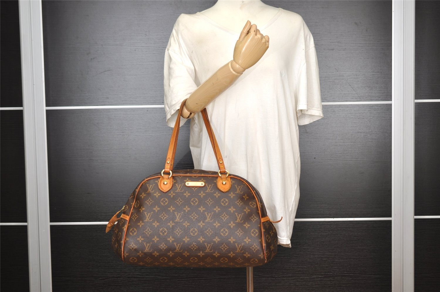 Authentic Louis Vuitton Monogram Montorgueil GM M95566 Shoulder Tote Bag 1852I