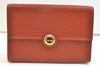 Authentic Louis Vuitton Epi Arche 2Way Shoulder Clutch Bag Brown M52573 LV 1854K