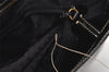 Authentic PRADA Vintage Enamel Shoulder Tote Bag Black 1855I