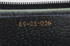 Authentic GUCCI Sherry Line 2Way Shoulder Clutch Bag GG PVC Leather Navy 1856I