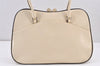 Authentic PRADA Vintage Leather Shoulder Hand Bag White 1856K