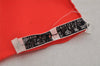 Authentic HERMES Carre 90 Scarf "BRISE de CHARME" Silk Red 1857J