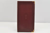 Authentic Cartier Must de Cartier Long Wallet Leather Bordeaux Red Box 1858K