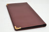 Authentic Cartier Must de Cartier Long Wallet Leather Bordeaux Red Box 1858K