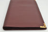 Authentic Cartier Must de Cartier Long Wallet Leather Bordeaux Red Box 1858K