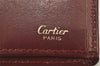 Authentic Cartier Must de Cartier Long Wallet Leather Bordeaux Red Box 1858K