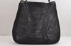 Authentic GUCCI Bamboo Shoulder Hand Bag Nylon Mesh Leather 0013303 Black 1859J