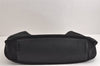 Authentic GUCCI Bamboo Shoulder Hand Bag Nylon Mesh Leather 0013303 Black 1859J
