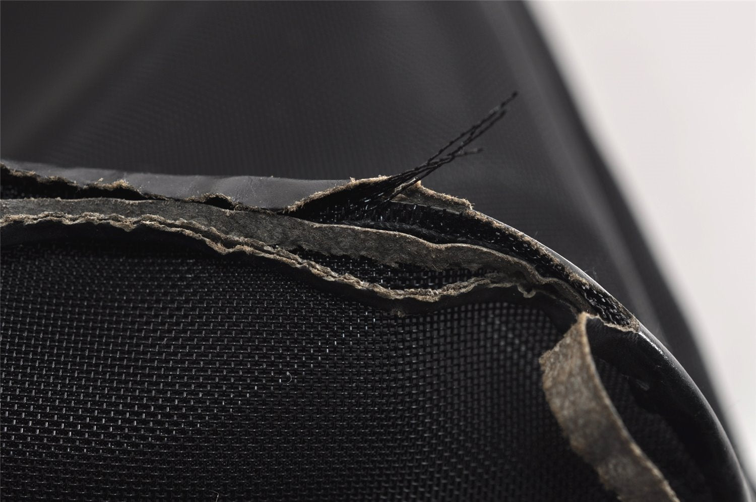 Authentic GUCCI Bamboo Shoulder Hand Bag Nylon Mesh Leather 0013303 Black 1859J