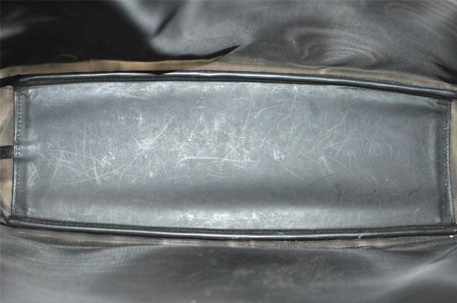 Authentic GUCCI Bamboo Shoulder Hand Bag Nylon Mesh Leather 0013303 Black 1859J