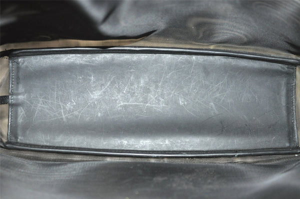 Authentic GUCCI Bamboo Shoulder Hand Bag Nylon Mesh Leather 0013303 Black 1859J