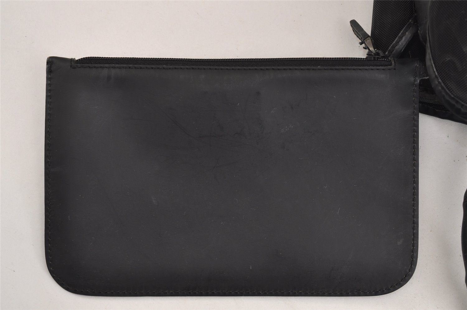 Authentic GUCCI Bamboo Shoulder Hand Bag Nylon Mesh Leather 0013303 Black 1859J