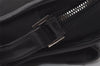 Authentic GUCCI Vintage Clutch Hand Bag Purse Canvas Leather 108844 Black 1860J