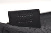 Authentic GUCCI Vintage Clutch Hand Bag Purse Canvas Leather 108844 Black 1860J