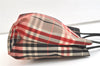 Authentic BURBERRY Vintage Check Tote Hand Bag Canvas Leather Red Beige 1860K
