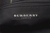 Authentic BURBERRY Vintage Check Tote Hand Bag Canvas Leather Red Beige 1860K