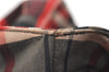 Authentic BURBERRY Vintage Check Tote Hand Bag Canvas Leather Red Beige 1860K