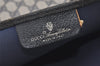 Authentic GUCCI Vintage Shoulder Tote Bag GG PVC Leather Navy Blue 1861J
