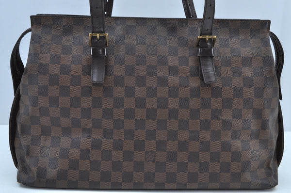 Authentic Louis Vuitton Damier Chelsea Shoulder Tote Bag N51119 LV 1862I