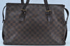 Authentic Louis Vuitton Damier Chelsea Shoulder Tote Bag N51119 LV 1862I