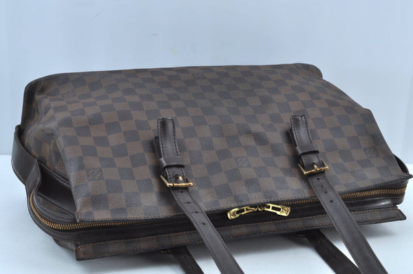 Authentic Louis Vuitton Damier Chelsea Shoulder Tote Bag N51119 LV 1862I