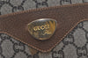 Authentic GUCCI Vintage GG Plus Shoulder Tote Bag GG PVC Leather Brown 1862J