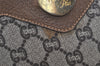 Authentic GUCCI Vintage GG Plus Shoulder Tote Bag GG PVC Leather Brown 1862J